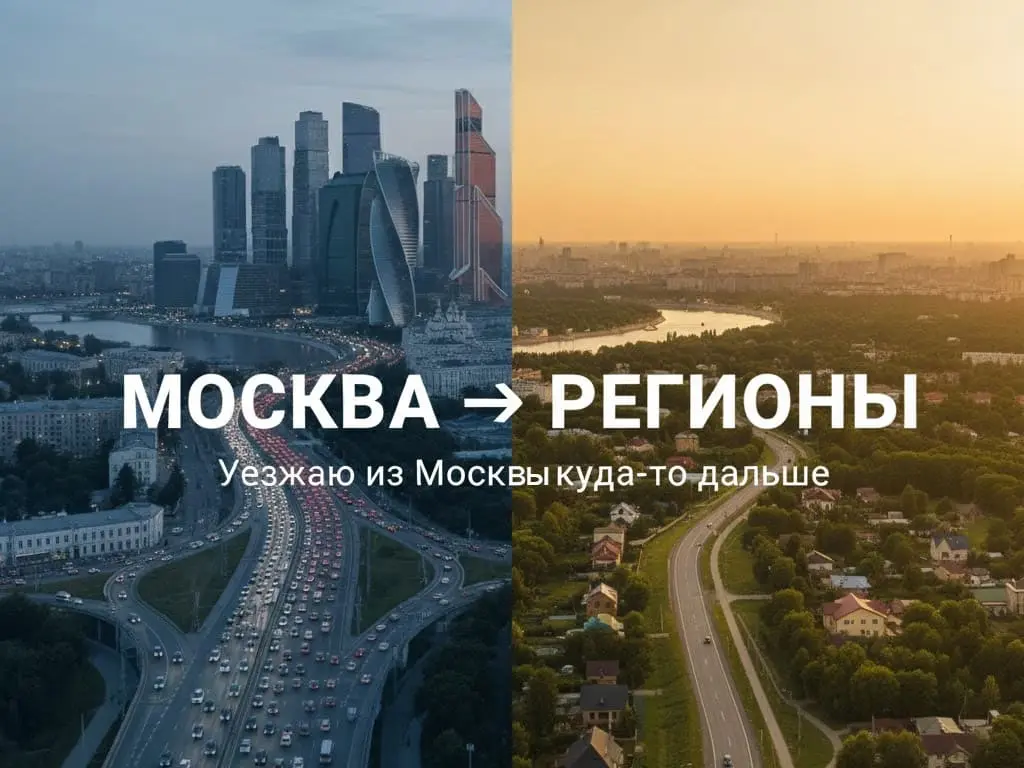 Переезд в регионы из Москвы: смена мегаполиса на более спокойную жизнь Переезд из Москвы в регионы — Азбука переезда
